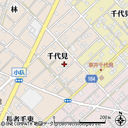 愛知県江南市小杁町千代見111周辺の地図