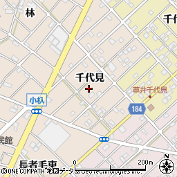 愛知県江南市小杁町千代見104周辺の地図