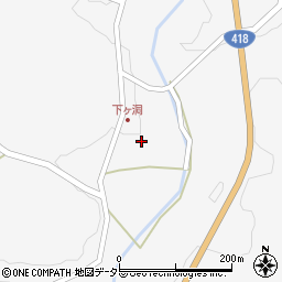 岐阜県恵那市山岡町久保原1076周辺の地図