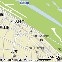愛知県一宮市北方町北方中大日二43周辺の地図