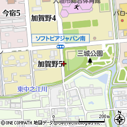 岐阜県大垣市加賀野5丁目周辺の地図