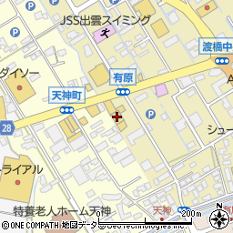 島根日産出雲店周辺の地図