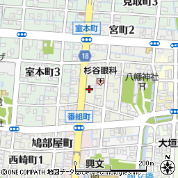 岐阜県大垣市室町2丁目47周辺の地図