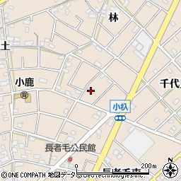 愛知県江南市小杁町林398周辺の地図