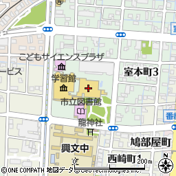 大垣市スイトピアセンター　文化ホール周辺の地図