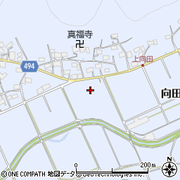 京都府綾部市向田町下大門周辺の地図