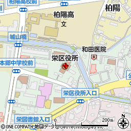 神奈川県横浜市栄区周辺の地図