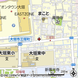 岐阜県大垣市三塚町1098周辺の地図