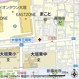 岐阜県大垣市三塚町1098-1周辺の地図