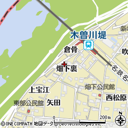 愛知県一宮市北方町北方（倉骨）周辺の地図