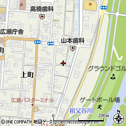 島根県安来市広瀬町広瀬志多町周辺の地図