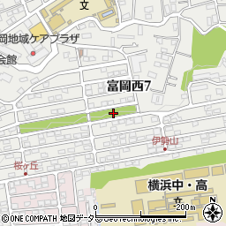 神奈川県横浜市金沢区富岡西7丁目36周辺の地図