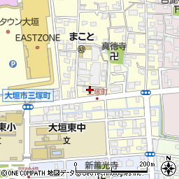 ローソン大垣三塚町店周辺の地図