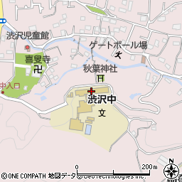 秦野市立渋沢中学校周辺の地図