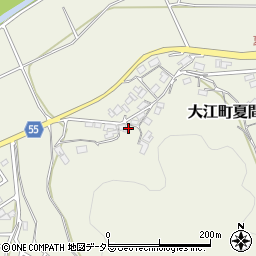 京都府福知山市大江町夏間257周辺の地図