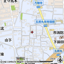 愛知県犬山市五郎丸皿屋敷周辺の地図