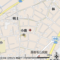 愛知県江南市小杁町明土136周辺の地図