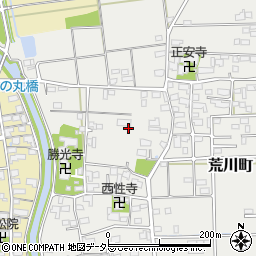 岐阜県大垣市荒川町周辺の地図