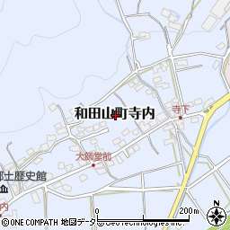 兵庫県朝来市和田山町寺内周辺の地図
