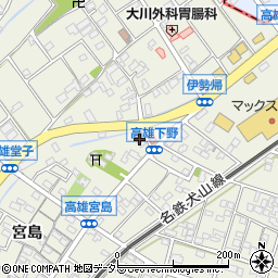 愛知県丹羽郡扶桑町高雄宮島2周辺の地図