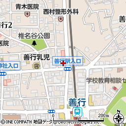 ファミリーマート藤沢善行店周辺の地図