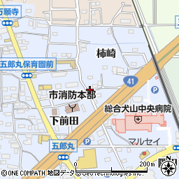 愛知県犬山市五郎丸柿崎89-1周辺の地図