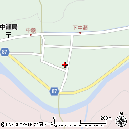兵庫県養父市中瀬1057周辺の地図