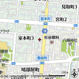 岐阜県大垣市室町2丁目74周辺の地図