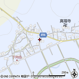 京都府綾部市向田町秡イ森周辺の地図