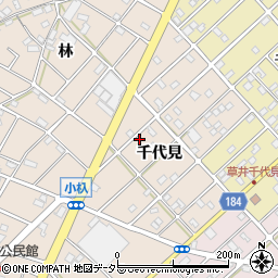 愛知県江南市小杁町千代見93周辺の地図
