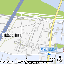 岐阜県各務原市川島北山町周辺の地図