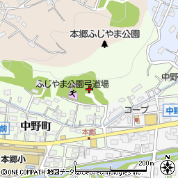 本郷ふじやま公園駐車場周辺の地図