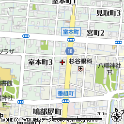 岐阜県大垣市室町2丁目76周辺の地図