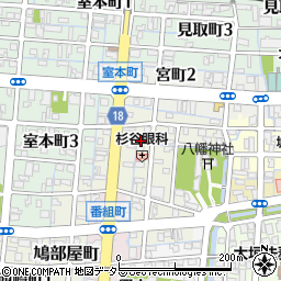岐阜県大垣市室町2丁目21-5周辺の地図