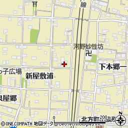 愛知県一宮市北方町北方新屋敷浦106周辺の地図