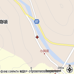 兵庫県養父市小路頃104周辺の地図