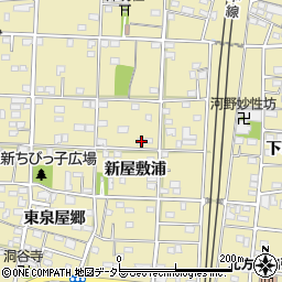 愛知県一宮市北方町北方新屋敷浦83周辺の地図