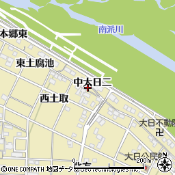 愛知県一宮市北方町北方中大日二100周辺の地図