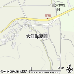 京都府福知山市大江町夏間周辺の地図