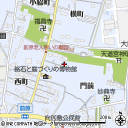 愛知県犬山市前原周辺の地図