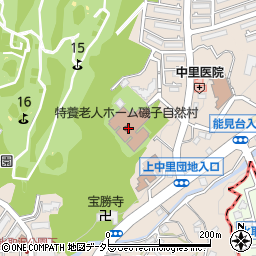 磯子自然村周辺の地図
