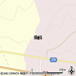 鳥取県八頭郡八頭町重枝周辺の地図
