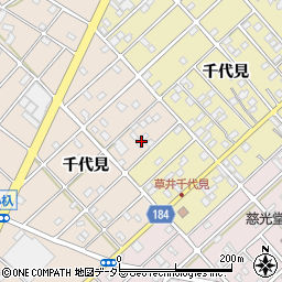 愛知県江南市小杁町千代見74周辺の地図
