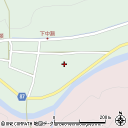 兵庫県養父市中瀬963周辺の地図