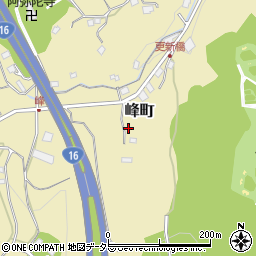 神奈川県横浜市磯子区峰町周辺の地図