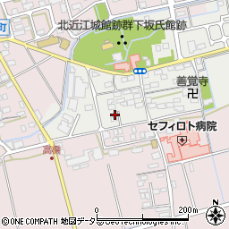 滋賀県長浜市下坂中町185周辺の地図