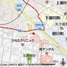 岐阜県羽島郡笠松町泉町周辺の地図