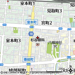 岐阜県大垣市室町2丁目25周辺の地図