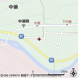 兵庫県養父市中瀬958周辺の地図