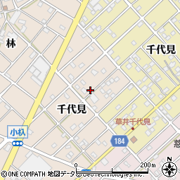 愛知県江南市小杁町千代見56周辺の地図